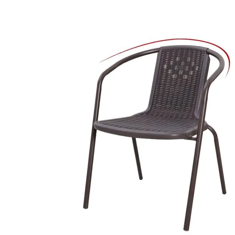 

Outdoor chairs Balcony Small tables and Imitation rattan chairs Home dining Leisure courtyard