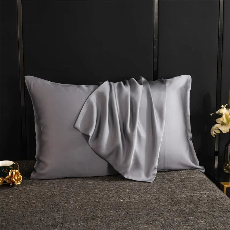 

Pillowcase Natural Mulberry Silk Pillow Case Solid Color Envelope Pillow Cover 50x70 40x60 Soft Comfortable Cover Pillow