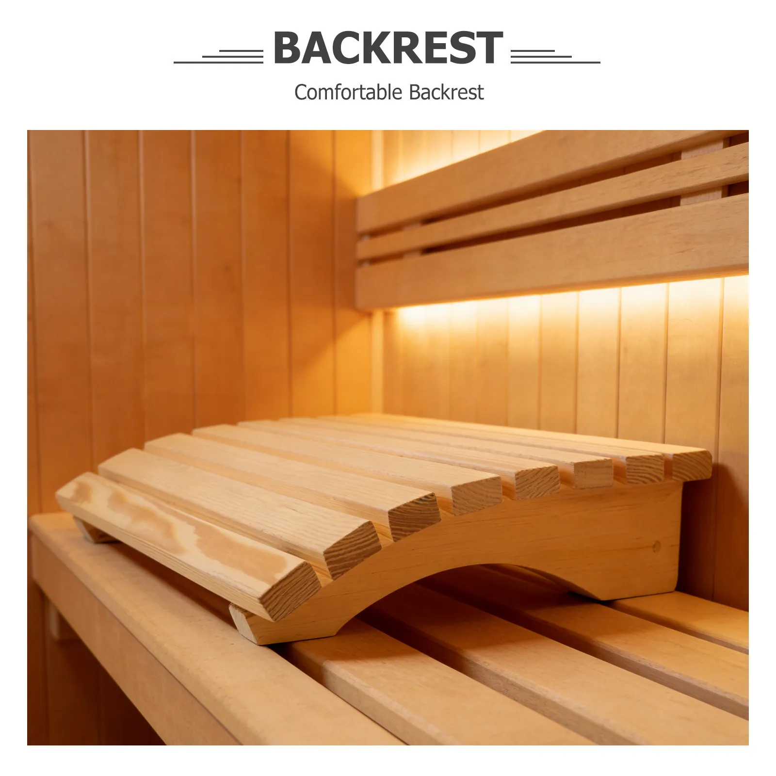 

Wood Pillow Solid Wooden Backrest For Sauna Room Ergonomic Headrest Support Home Spa Accessories Sauna Equipment