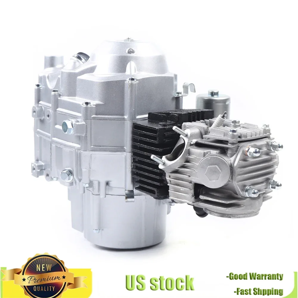 110CC 4-Stroke 2-Valve Air Cooled Single Cylinder Engine CDI Ignition Motor Auto Transmission For 50CC 70CC 90CC Dirt Pit Bike