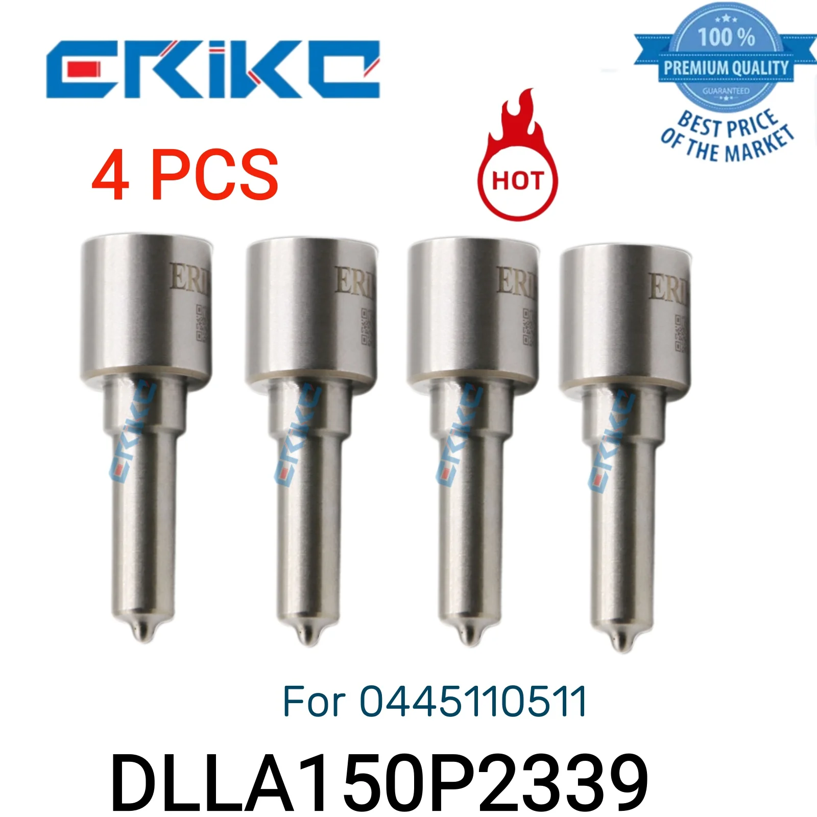 

4 PCS DLLA150P2339 Common Rail Nozzle 0 433 172 339 DLLA 150 P 2339 Industry Spray Nozzle DLLA 150P2339 FuelNozzlefor 0445110511