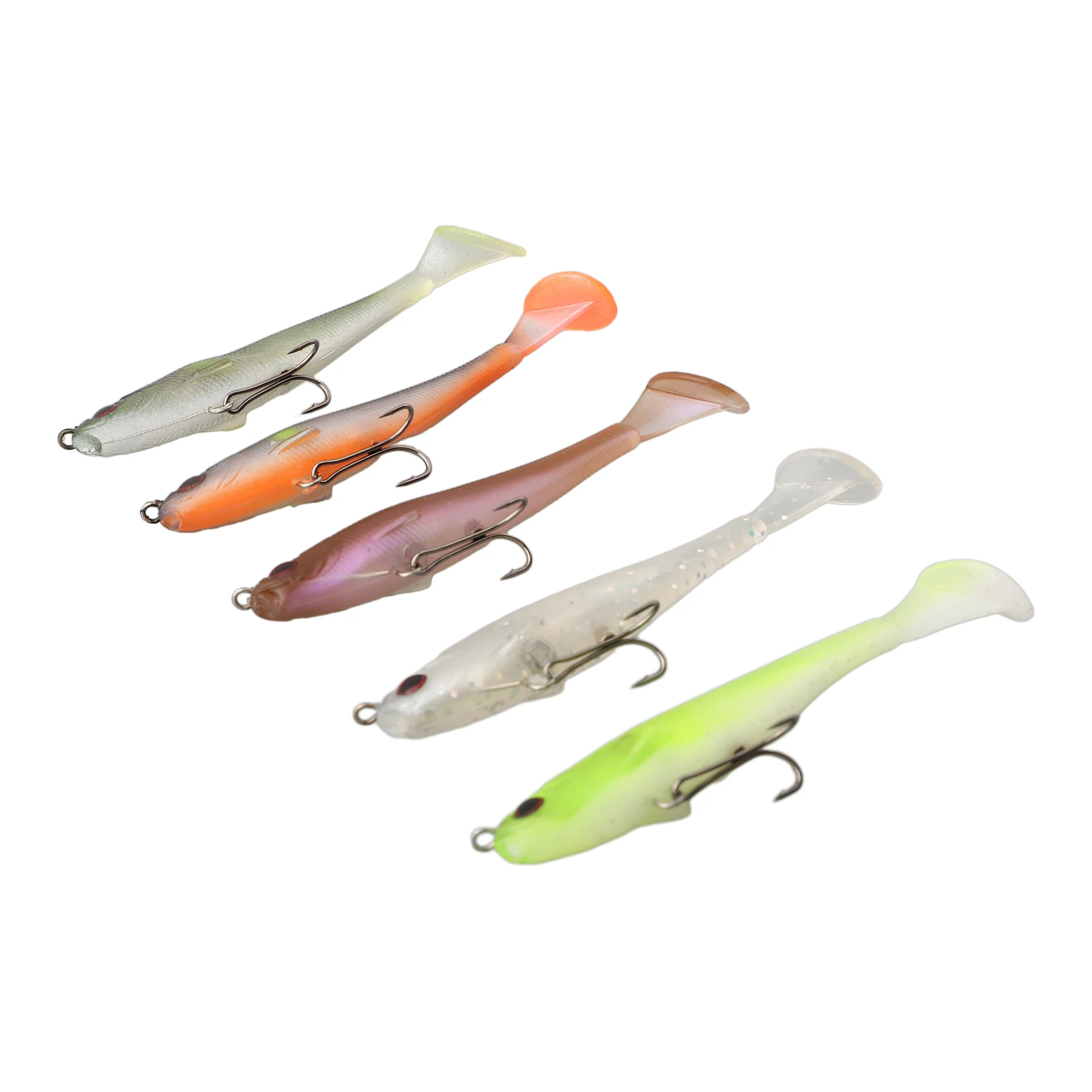 5pcs Megabass Magdraft Swimbait Soft Plastic Lure Realistic Swimming Strokes Suitable for Different Fish Species