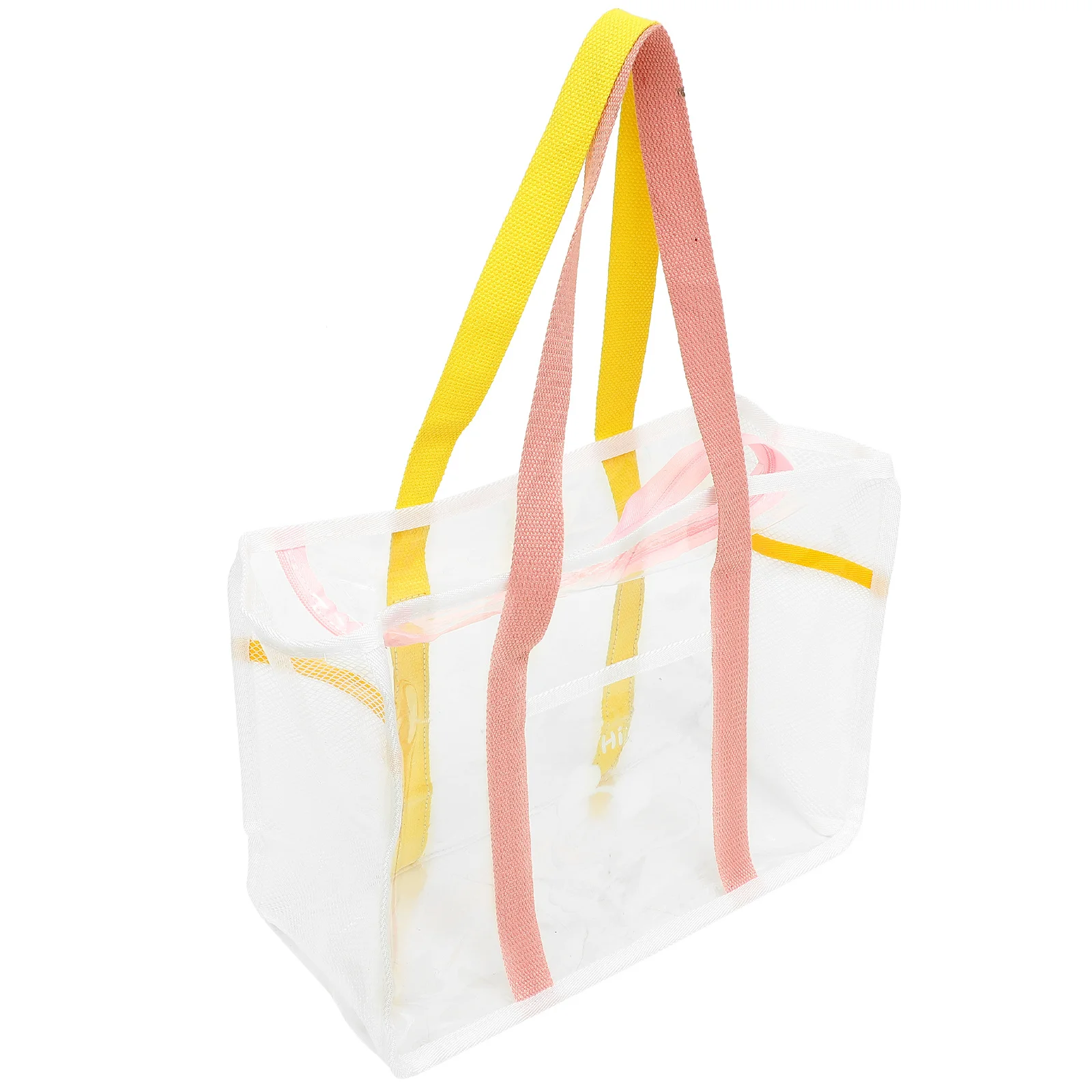 

Beach Bag Single Shoulder Portable Lightweight Tote Bag Travel Toiletries Organizer Large Capacity Mesh Beach Tote for Women