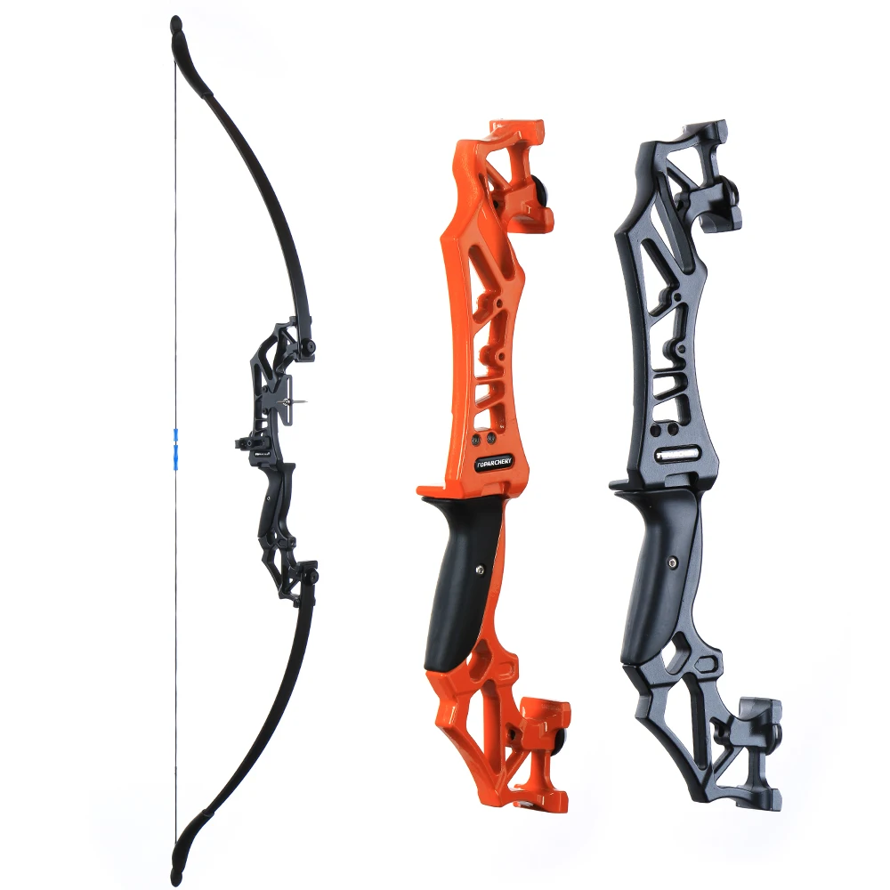 20/30/40/50lbs Take Down Recurve Straight Bow Orange Black Single Needle Aiming Arrow Brush Outdoor Shooting Hunting Practice