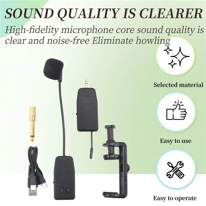 B48B-Violin Wireless Microphone Musical Instrument Microphone Stage Performance Audio Receiver And Transmitter