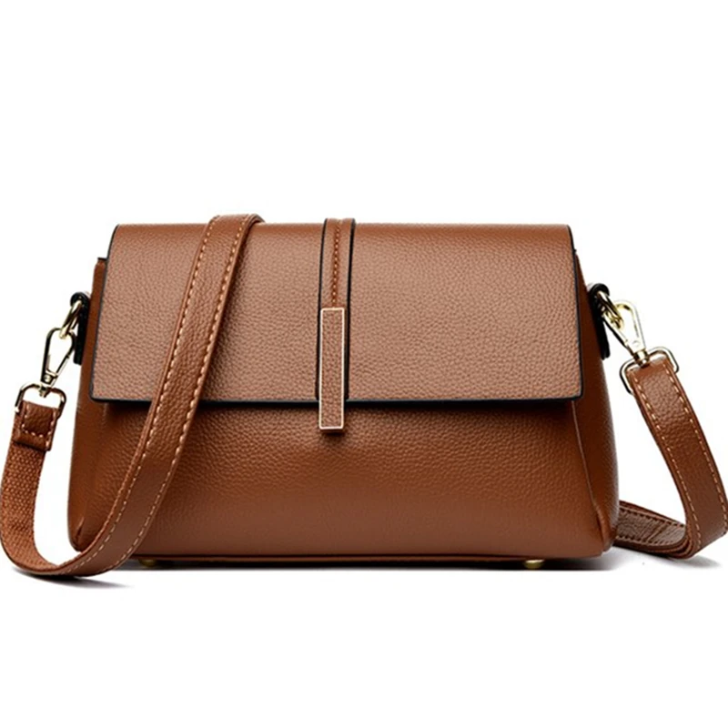 2024 Luxury Brand Crossbody Bags For Women Fashion Design Elegant Woman Shoulder Bag Female Handbag And Purses Solid Color