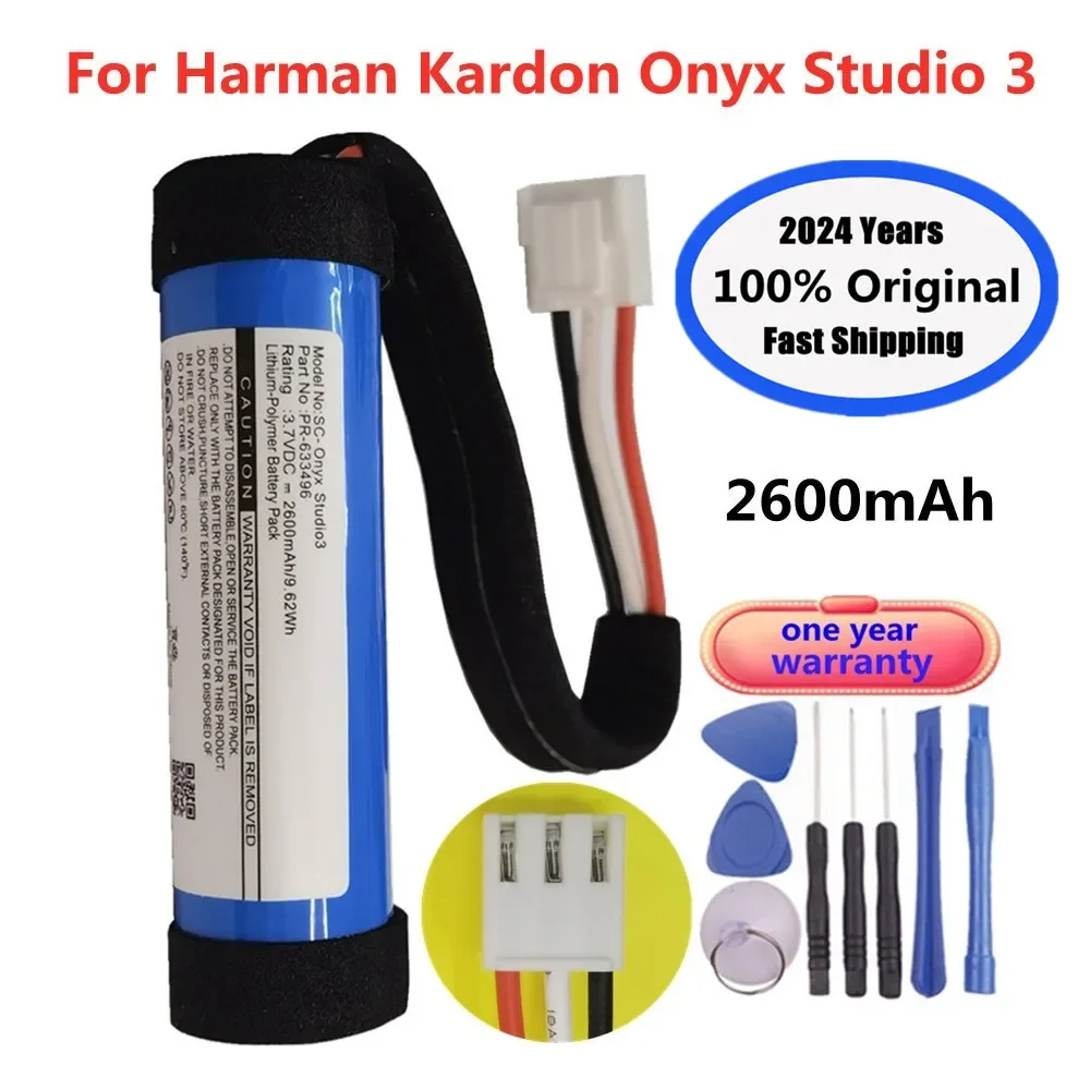 

2024 Years 100% Original Speaker Player Battery For Harman Kardon Onyx Studio 3 Studio3 Battery Bateria Batteries PR-633496