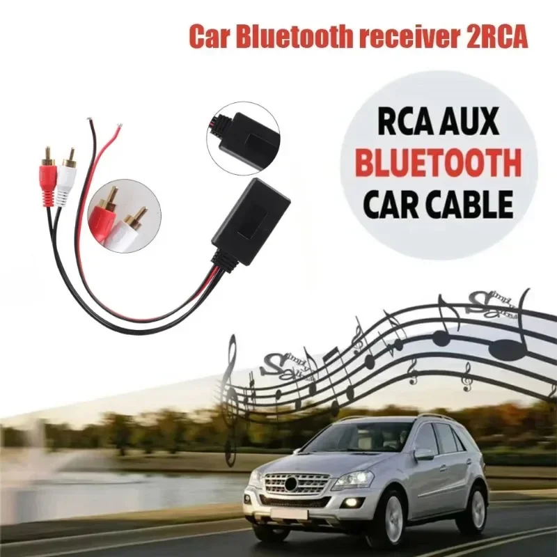 Car Wireless Bluetooth Receiver Module For 2RCA Interface Vehicles AUX Cable Adapter HIFI Sound Music Audio Stereo Receiver