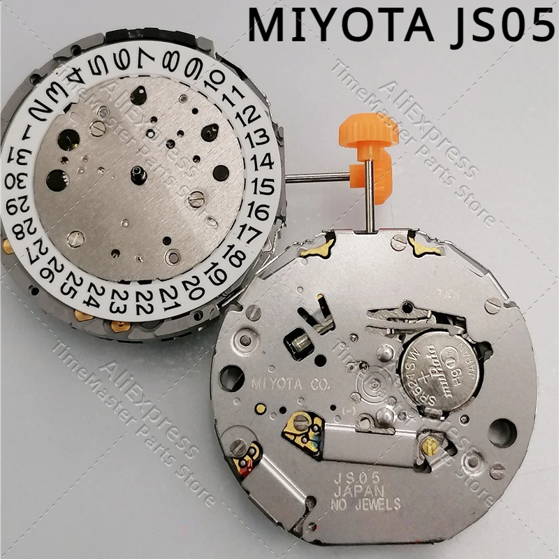 New Japan Miyota JS05 Movement JS05 Quartz Movement Single Calendar Six-Pin 4 Point Calendar Watch Accessories