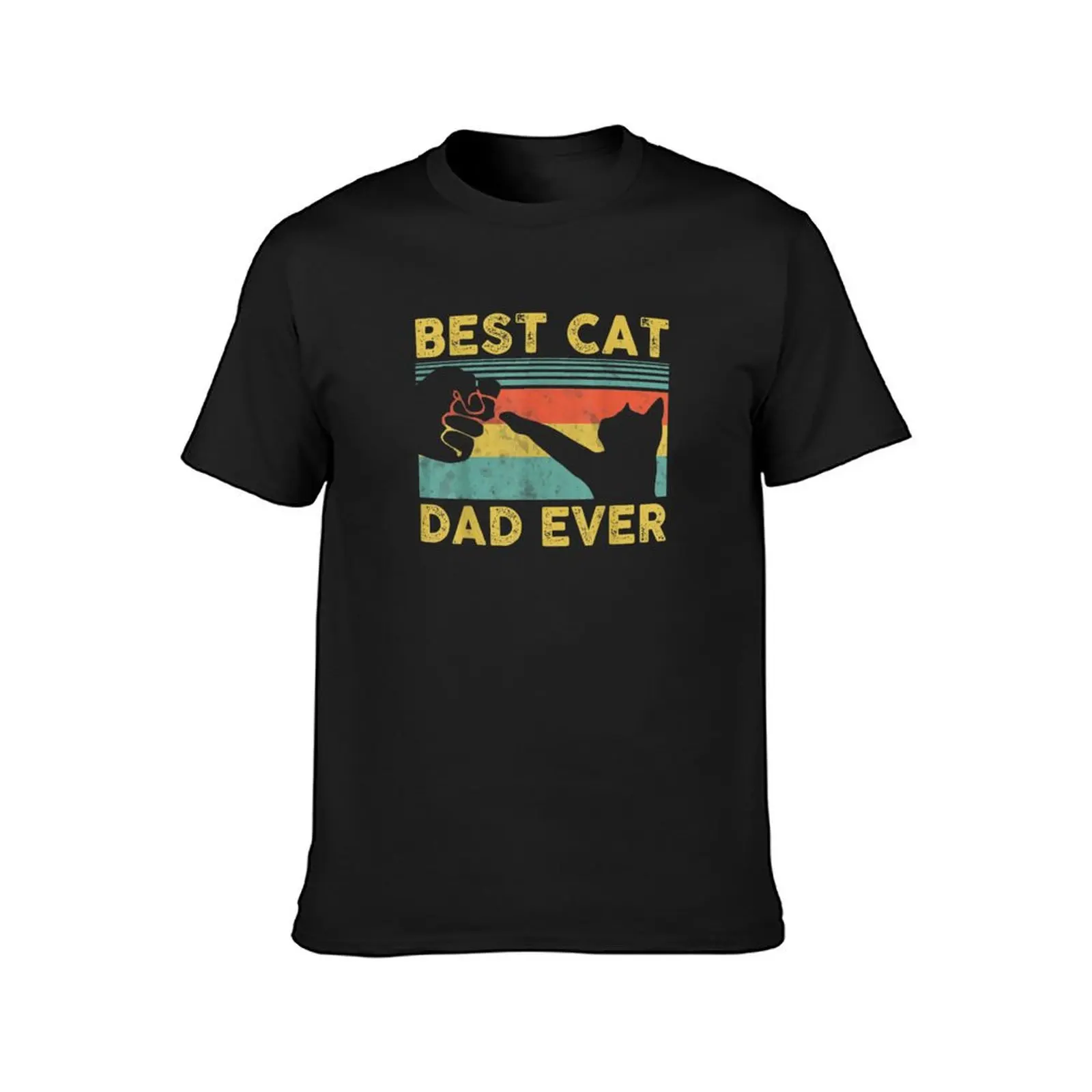 Beste Kat Vader Ooit T-Shirt Tops Vintage Sublieme Blouse T-Shirts Voor Mannen