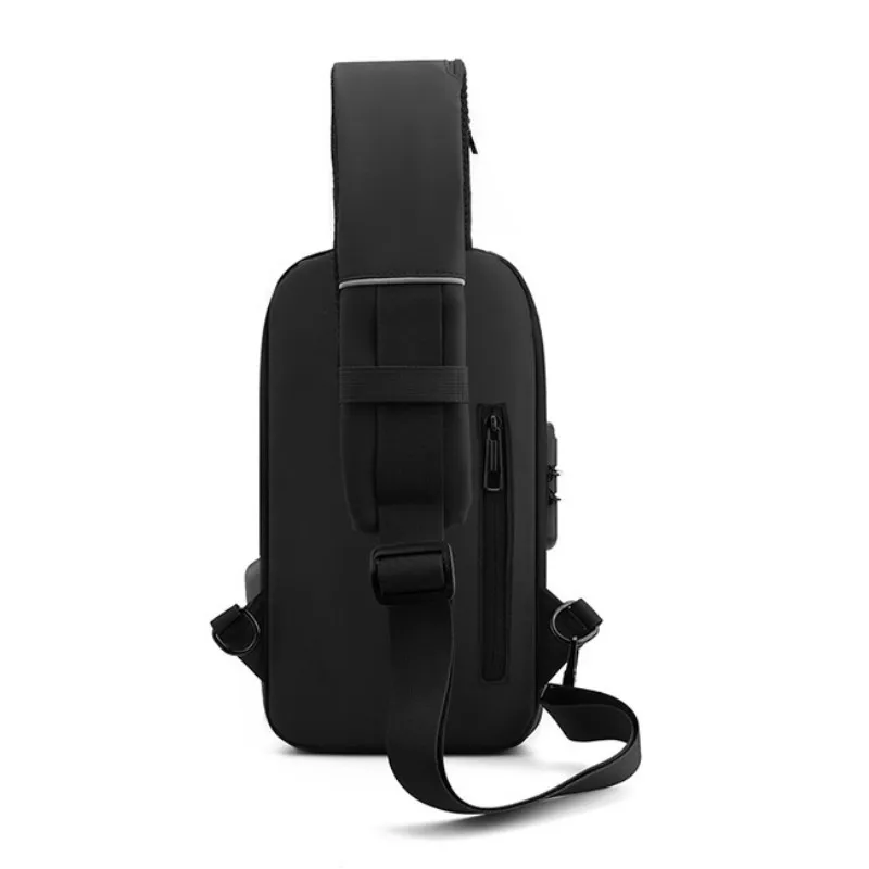 Men's Anti-theft USB Chest Bags Multifunction Shoulder Bag Man Crossbody Cross Body Travel Bag Messenger Pack Sling Bag for Male