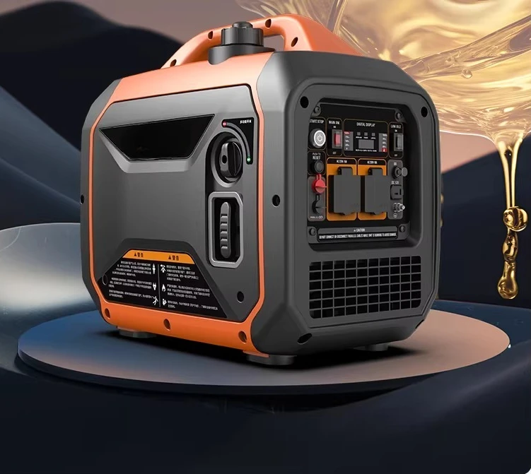 Small Generator, Household Silent Frequency Conversion 220v, Outdoor High-power Power Supply Camping Portable