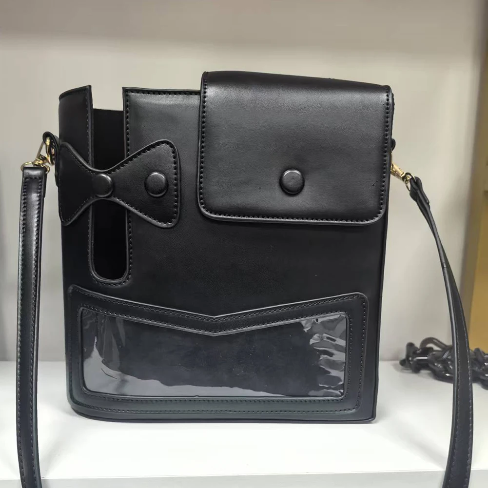 

Women Water Cup Storage Bag PU Leather Casual Shoulder Bag Large Capacity Vintage Cup Holder Bag Ladies Travel Hiking Sports Bag