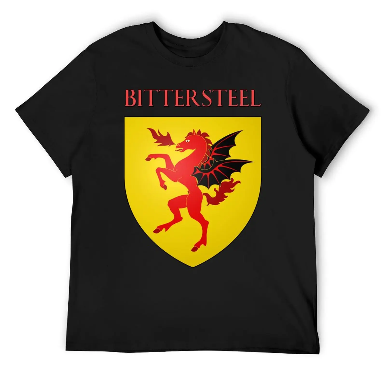 

Bittersteel Coat of Arms Heraldry Sigil - A Song of Ice and Fire T-Shirt vintage rapper graphic tees mens designer clothes
