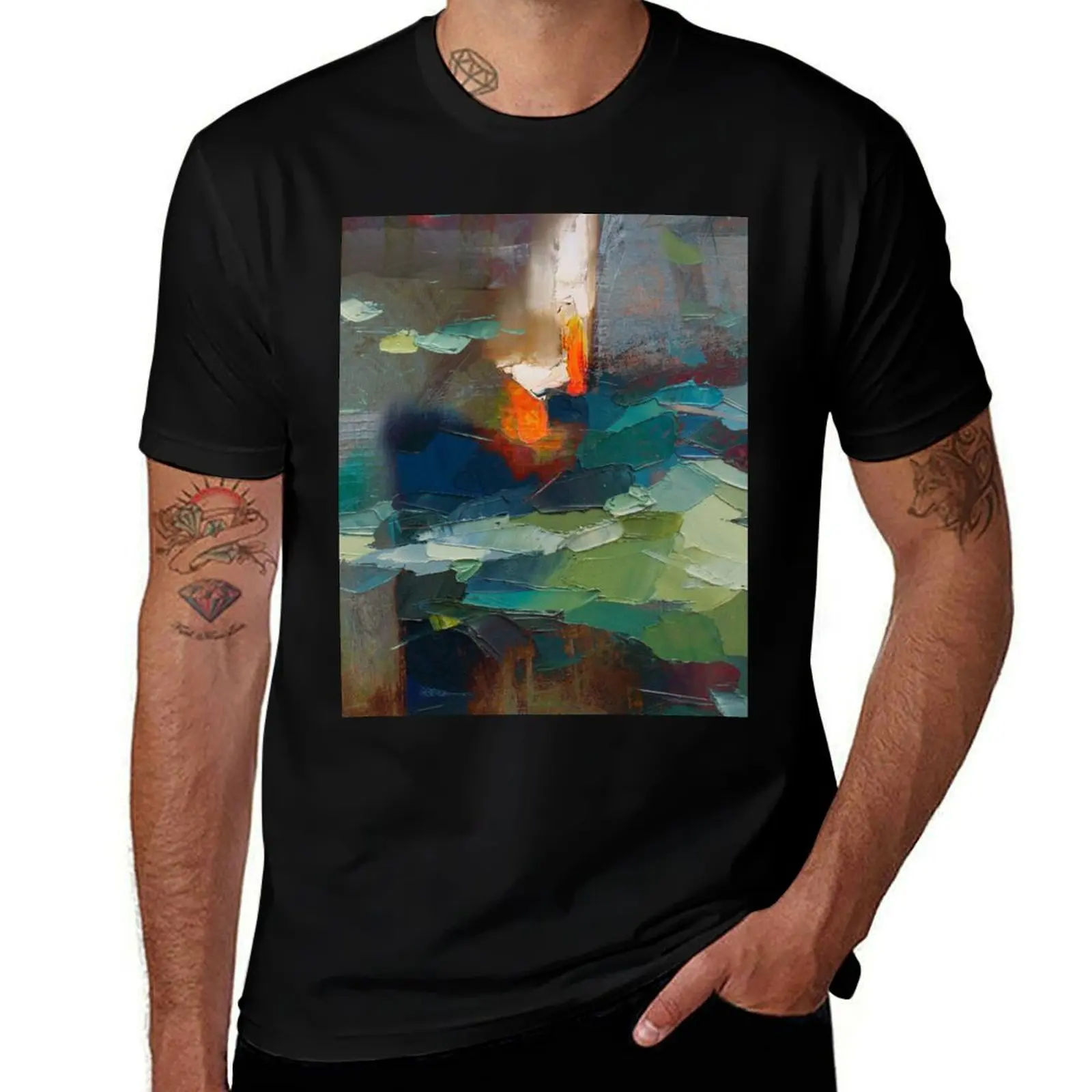 

FIRE -FLAMES FROM THE HEART T-Shirt man t shirt designer man t shirts for men T-Shirt