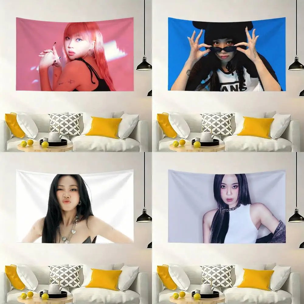 

Rapper L-Lee Youngji Flag Outdoor Decorations for Bedrooms Home Decor Items Decoration Banners