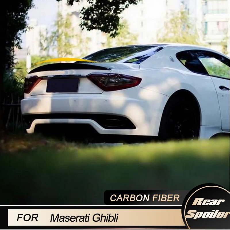 

Rear Trunk Spoiler Wing for Maserati GT GranTurismo Coupe 2D Flat Trunk 2008-2010 Rear Spoiler Carbon Fiber / FRP