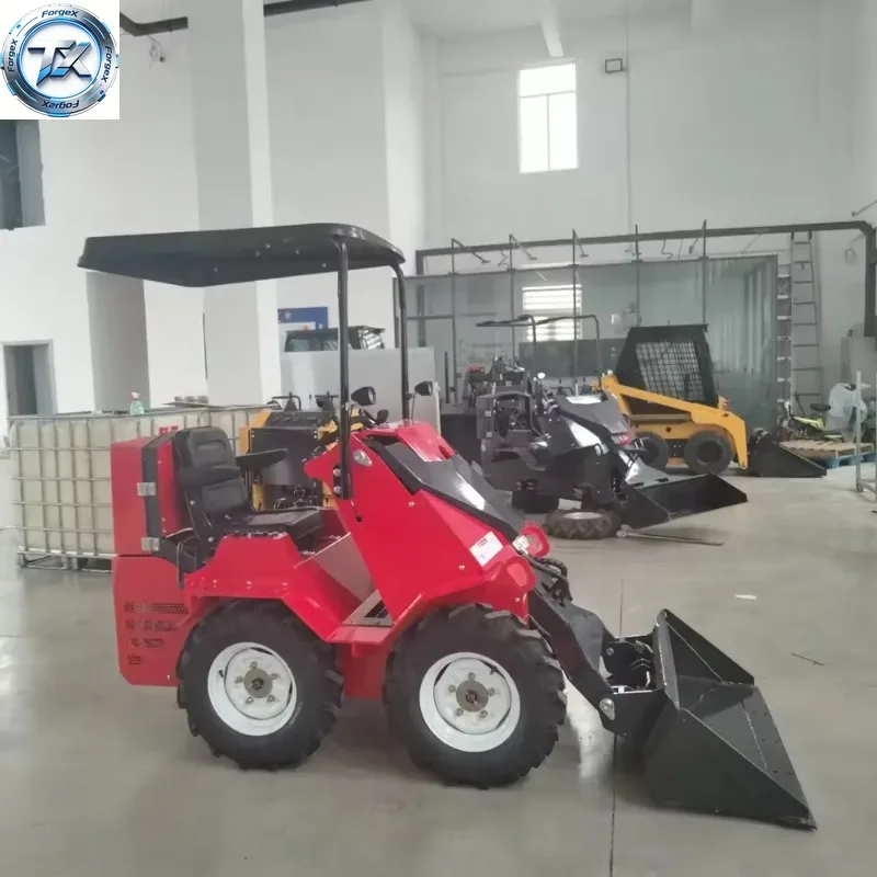 

【Multi-functional】Factory Price Mini Skid Steer Loader 500kg Hydraulic Wheel Cheap YANMER Engine Diesel Attachment small Loader