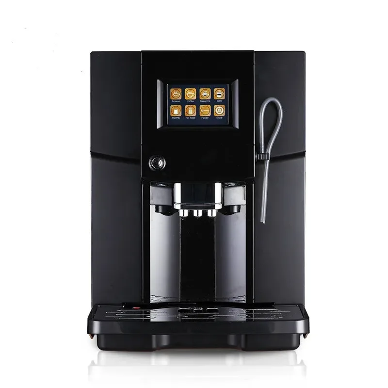 

-Заводская цена Коммерческая автоматическая кофеварка с вспенивателем молока Итальянская кофемашина для эспрессо