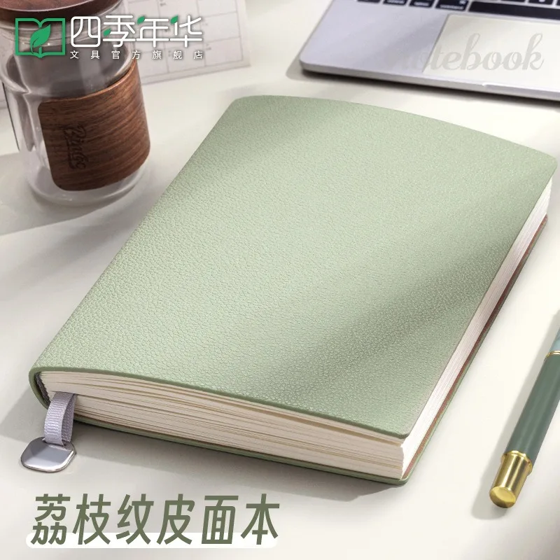a5厚手ソフトレザーノート-シンプルビジネスジャーナル-超厚カバー日記帳-学生・大学院生向け