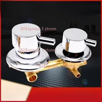 Nueva salida de 2/3/4/5 vías, 10cm, 12,5 cm, 14,5 cm, grifo mezclador para cuarto de ducha, manguera de ducha de intubación separada de latón para grifo de cabina de ducha