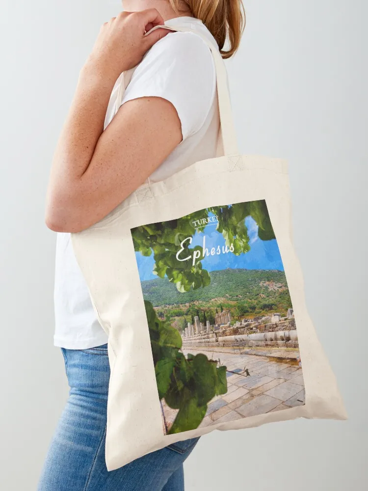 

Ephesus Turkey Travel Tote Bag Cloth bag foldable reusable bag custom canvas reusable grocery bags