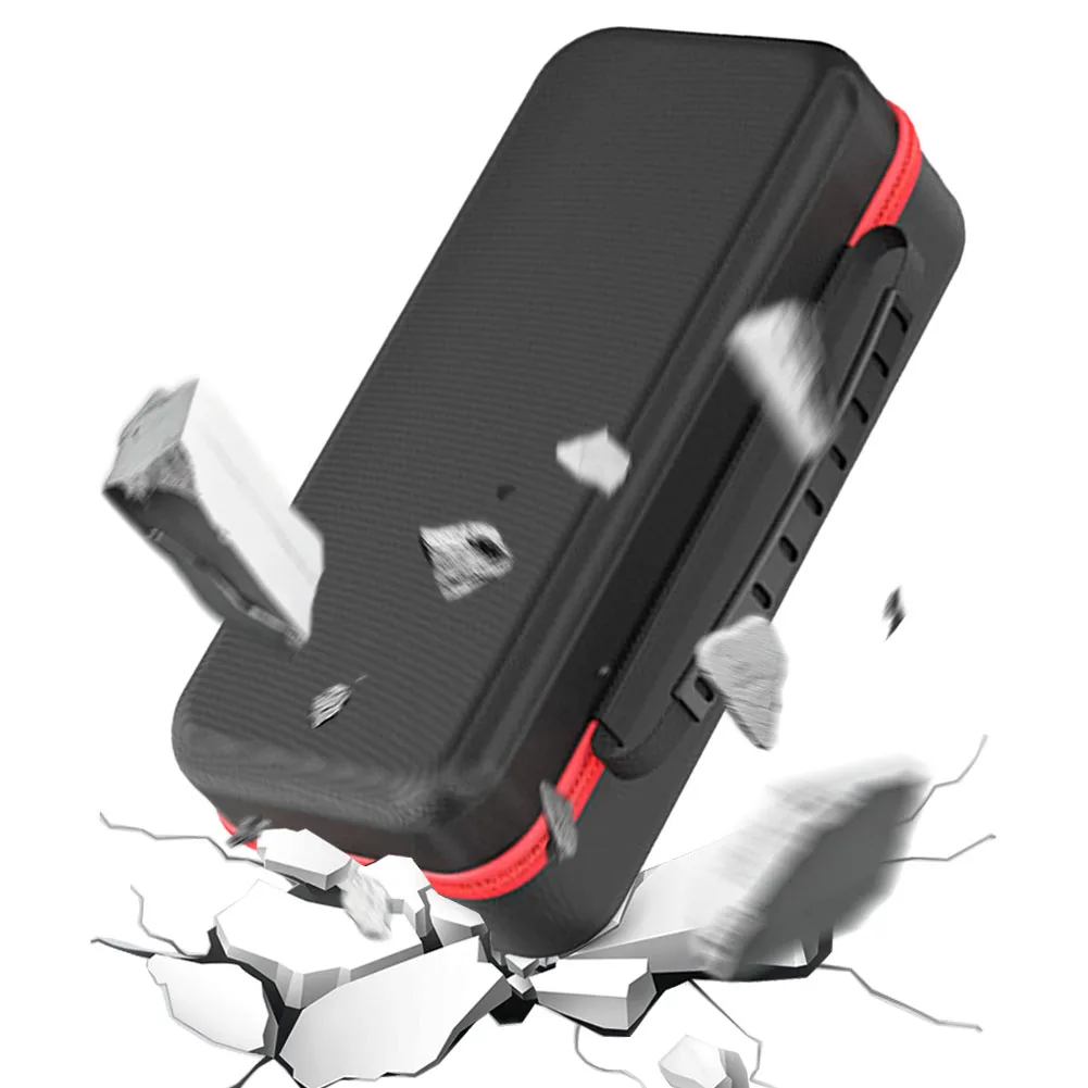 450G الحقيبة الواقية مع 24 فتحة بطاقة الألعاب حقيبة التخزين الواقية السفر شل الحقيبة للتبديل 2 وحدة التحكم والملحقات