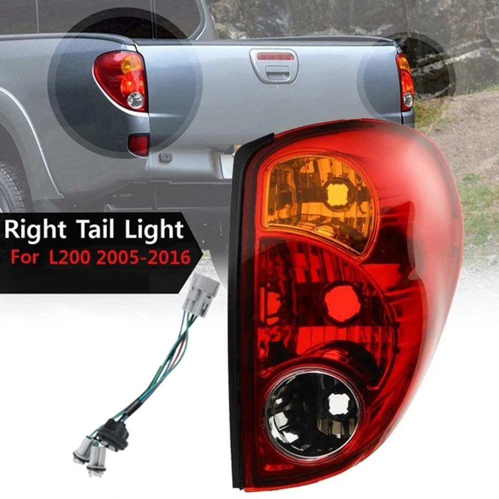 Right Tail Light for Mitsubishi L200 Triton Colt 2005-2016 Taillights Rear Lamp Shell Reversing Brake Lampshade Housing