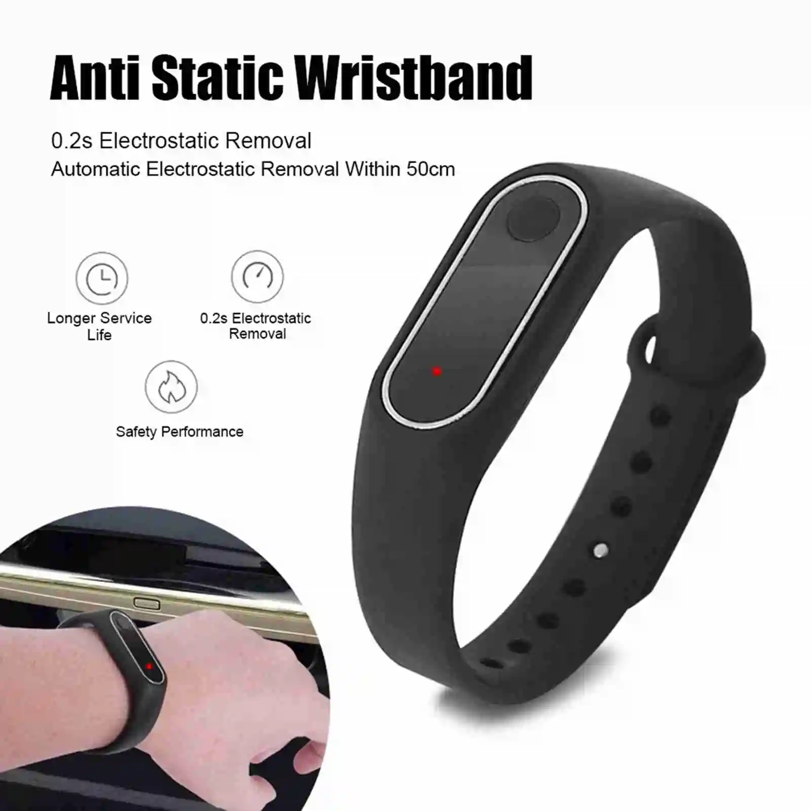 Automatic Static Eliminator Wristband Electrostatic Removal Bracelet Anti Static Wrist Strap