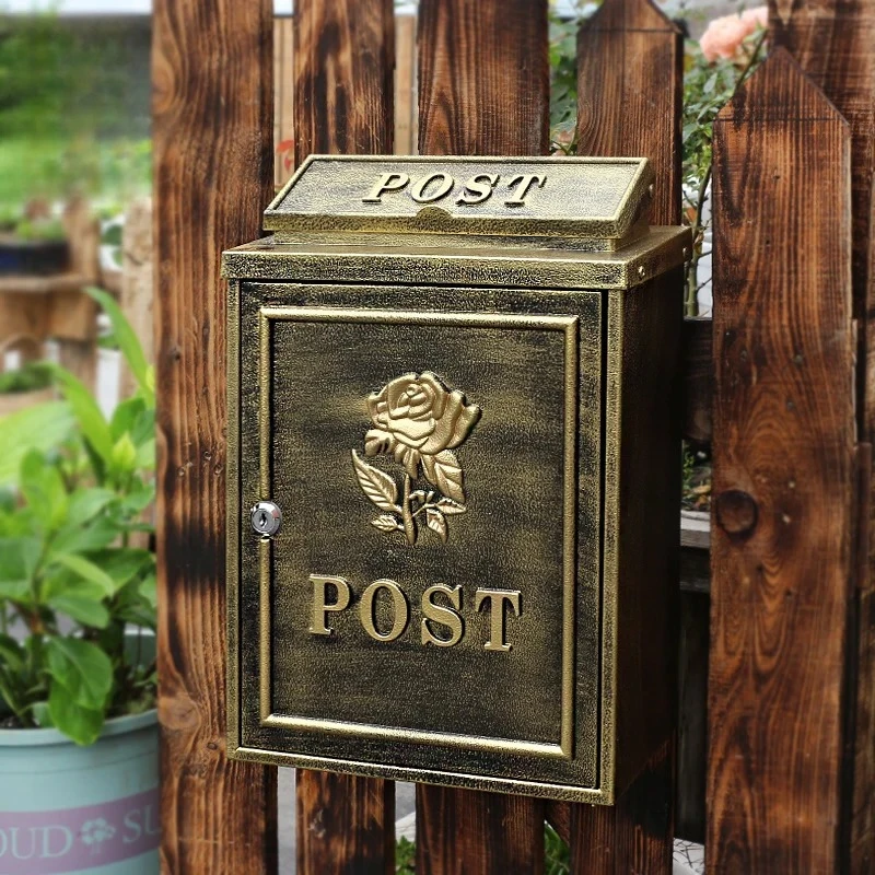 

Индивидуальный почтовый ящик для виллы в британском/европейском стиле, уличный, влагозащищенный, пасторальный, креативный, ретро-дизайн для B&B, для хранения.