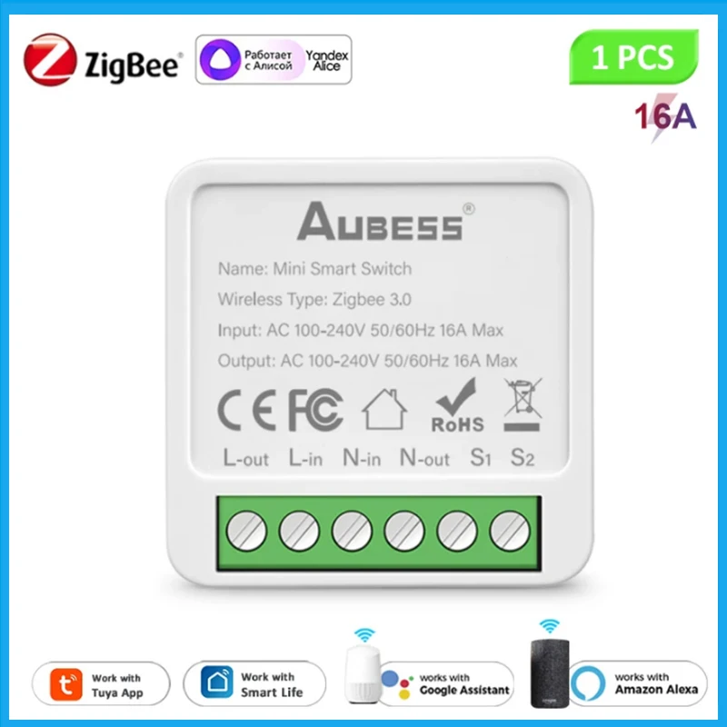 

Tuya Zigbee Smart Light Switch 2 Way Control 16A Switches Module Remote Smart Home Smart Life App Work With Alexa Google Home