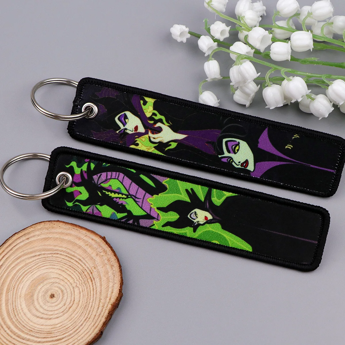 لطيف غرزة مطرزة مفتاح Fobs الكرتون مفتاح العلامات كول المفاتيح لسيارة الدراجات النارية كيرينغ تشافيرو مجوهرات هدايا الاطفال