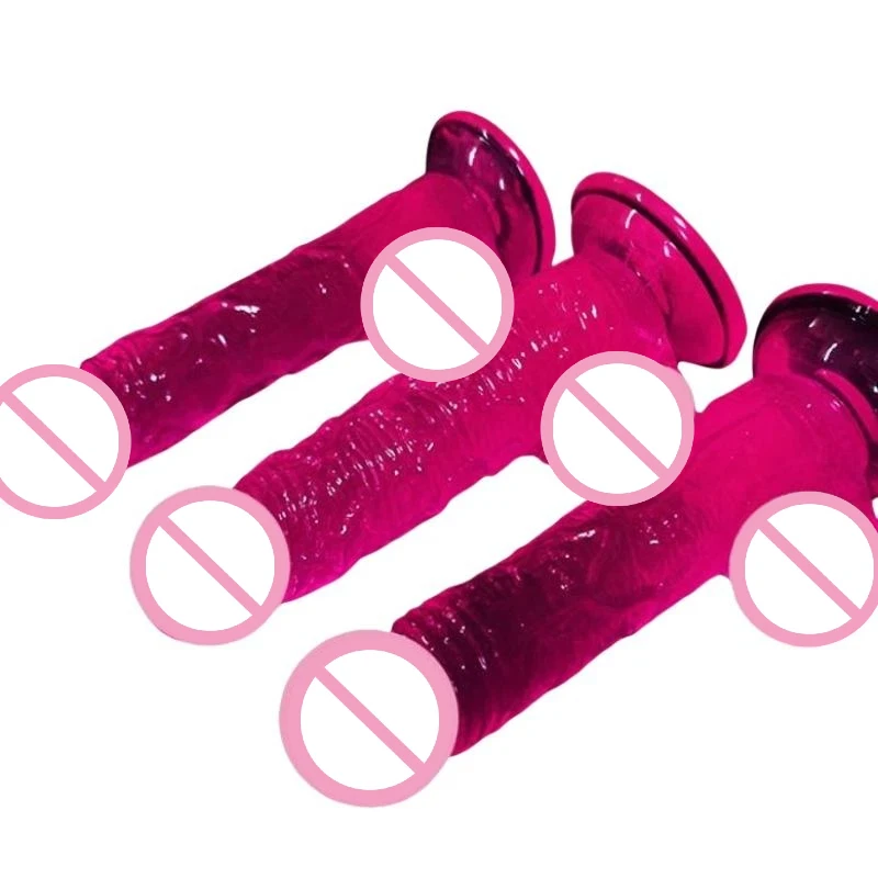 1Pc Realistic Jelly TPE Dildo G-Spot Simulator Sex Toys For Female Masturbation Anal Use
