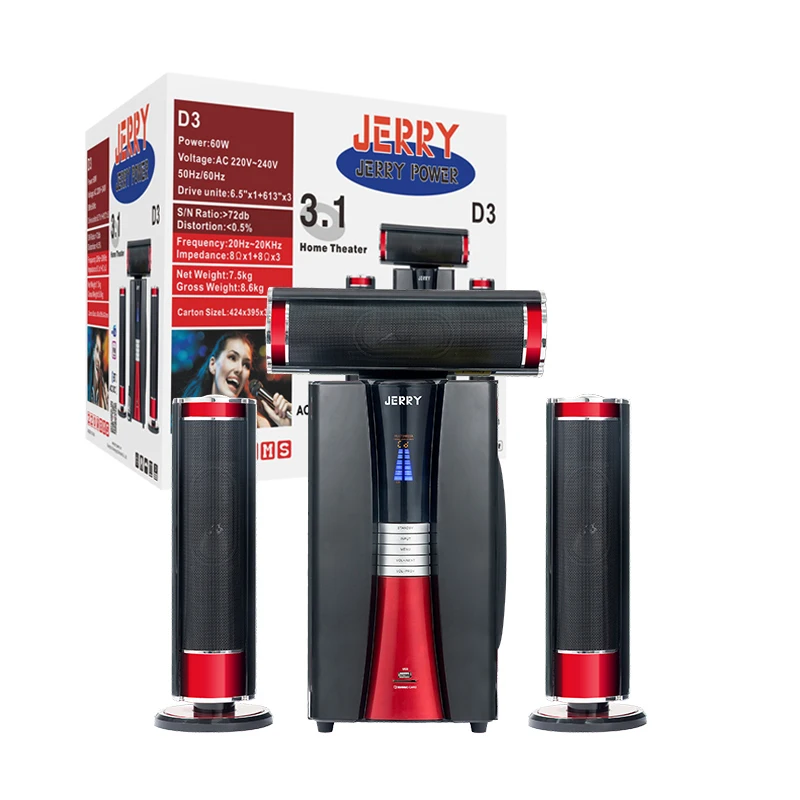 

Quick Selling JR-D3 3.1 Home Theatre System Subwoofer 24 Channel Audio Mixer Speaker Dj Sound System