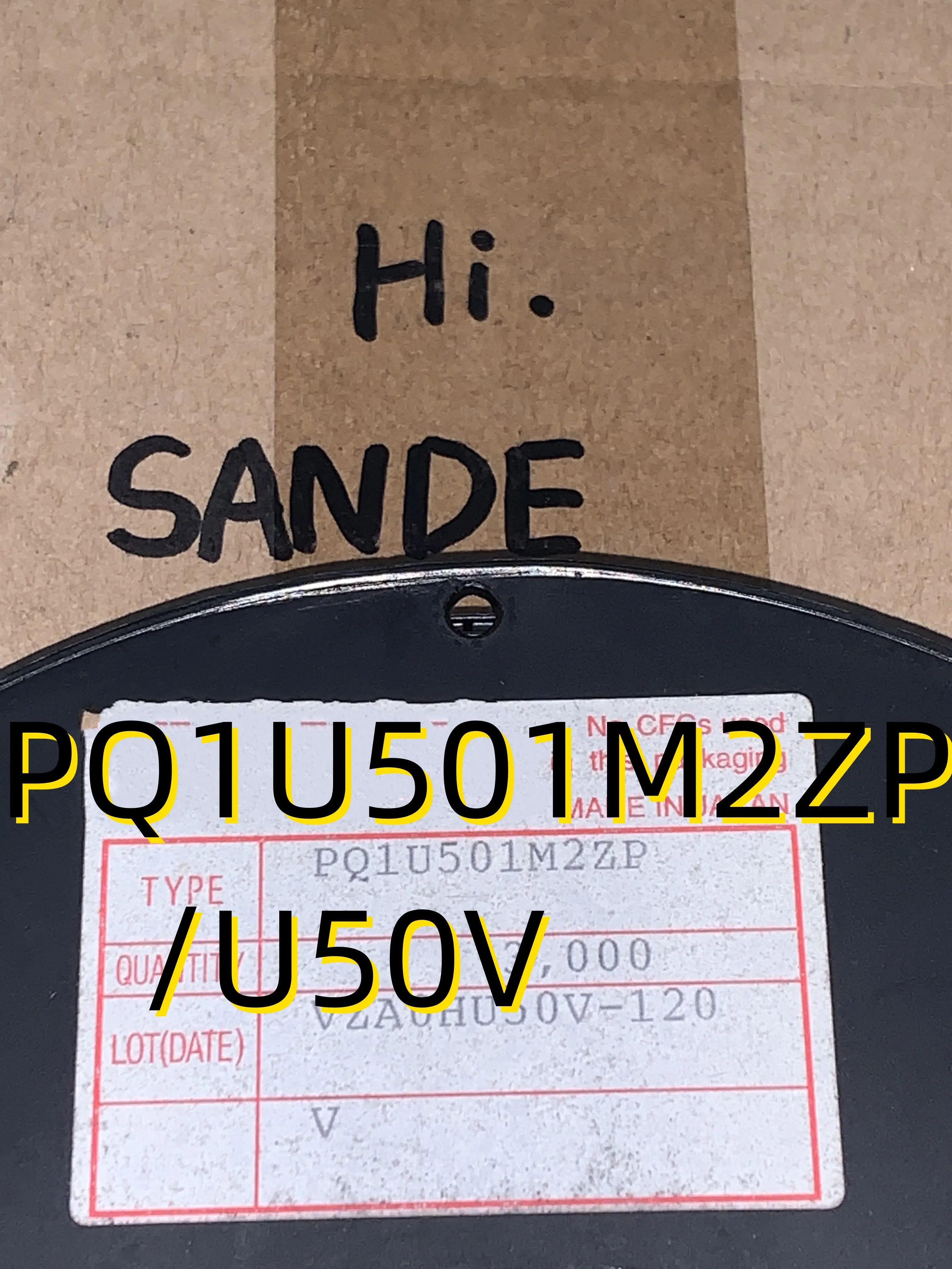 

Совершенно новый оригинальный комплект из 10 шт. PQ1U501M2ZP /U50V