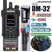 BAOFENG DM-32 DMR Digital Walkie Talkie With Belt Clip Hoster GPS APRS Dual Mode Analog TDMA Dual Time Slot AES256 Two Way Radio