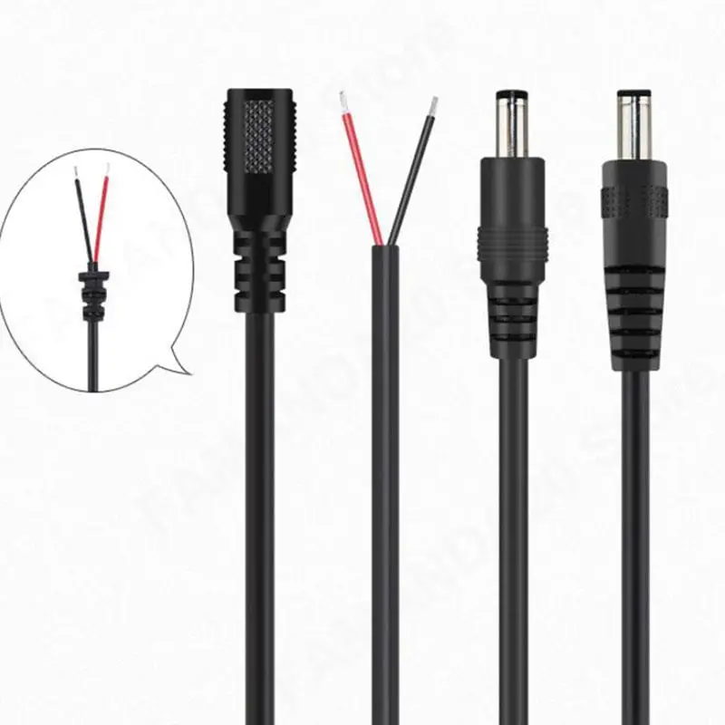 30cm 16awg DC Male Female Power Supply Connector Cable 2.1x5.5mm Copper Wire 10A Current For LED Strip CCTV Camera m20