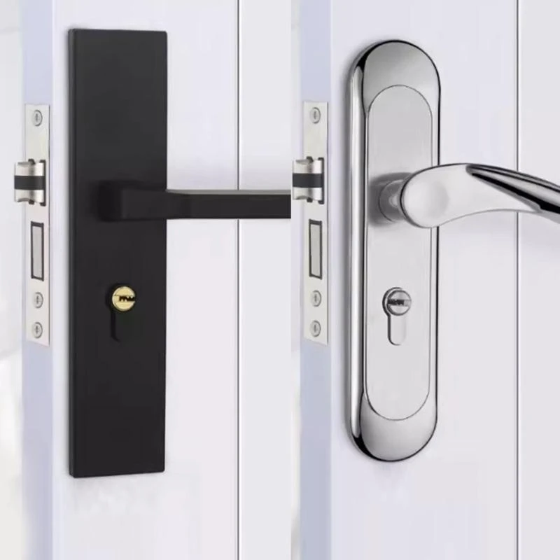 

Stainless Steel Door Lock Thickened Entry Door Handle with Lock and Key Waterproof and AntiRust Door Handle Lock
