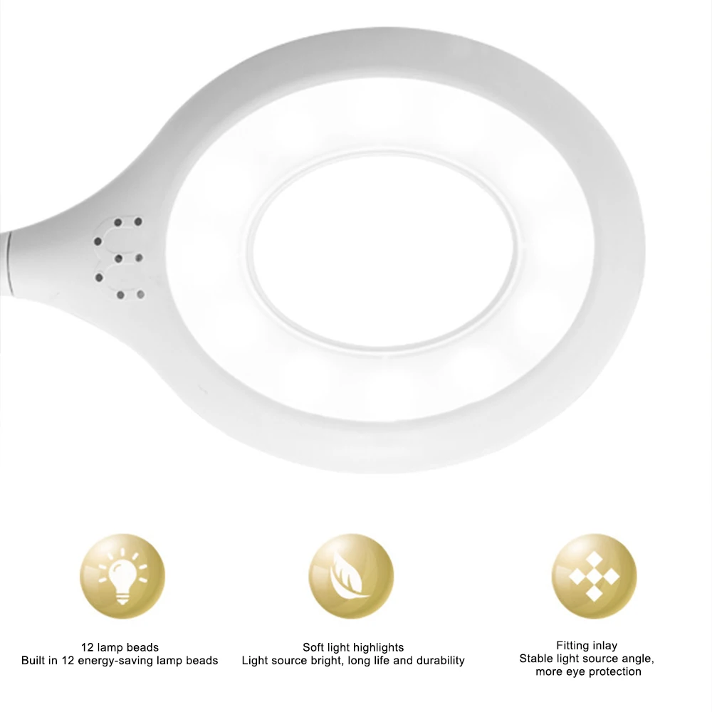 Lampada da tavolo da lettura USB lampada da notte portatile lampada da scrivania pieghevole liberamente lampada da comodino protezione per gli occhi studio lettura luce notturna