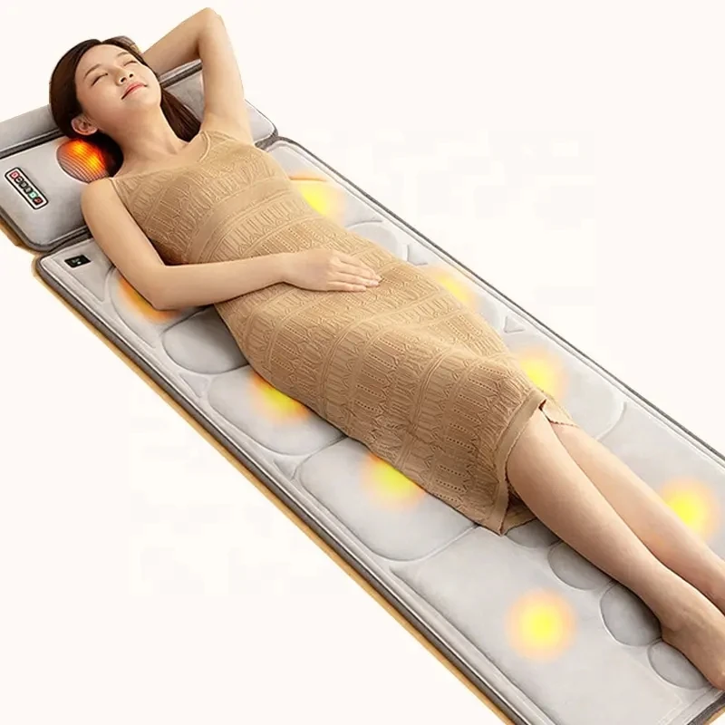 Factory Wholesale Multifunction Full Body Massage Mat Adjustable Vibration Heating Massage Mattress