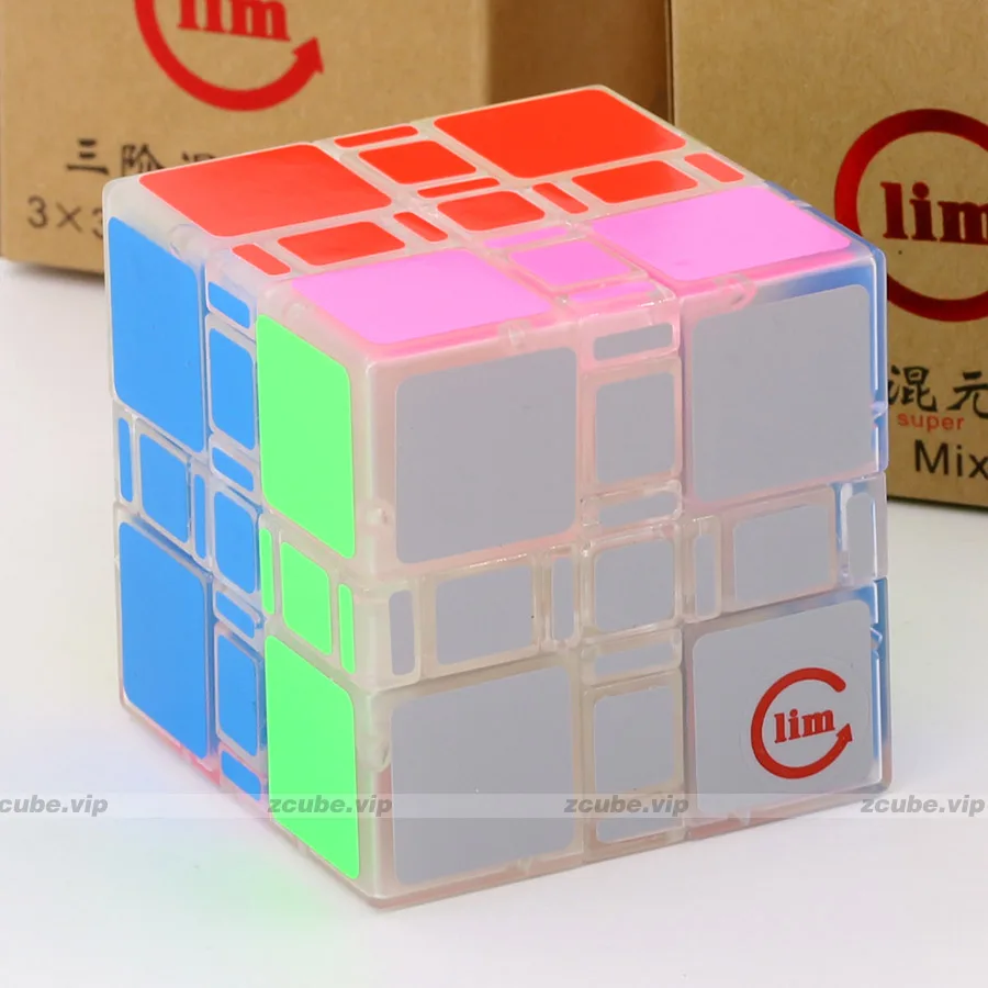 FS limCube 슈퍼 믹스업 매직 큐브, 30 도, 3x3x3 FangShi Magico Cubos 퍼즐, 트위스트 터닝 3x3 스티커, 로직 스마트 게임 완구