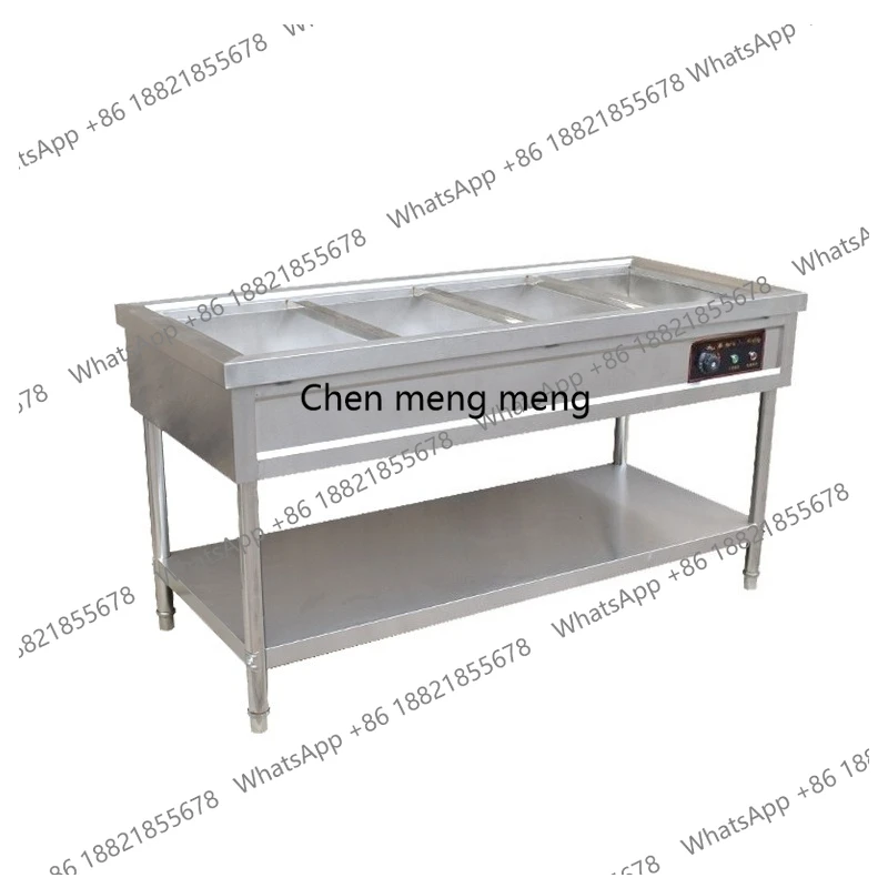 

Изолированный бассейн из нержавеющей стали, грузовик для супа, фуршет, изолированная плита, киоск с пятью отделениями, коммерческая подставка для еды