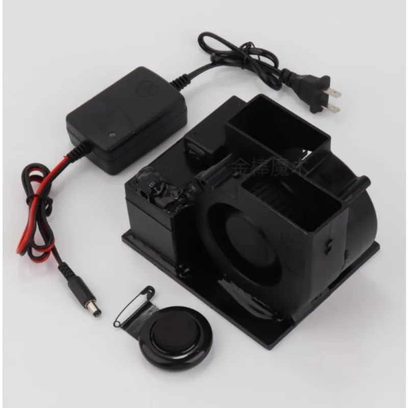 جهاز إلكتروني عن بعد + زر مزدوج النفخ ندفة الثلج ورقة آلة عاصفة الثلج خدع سحرية للتحايل الساحر الدعائم