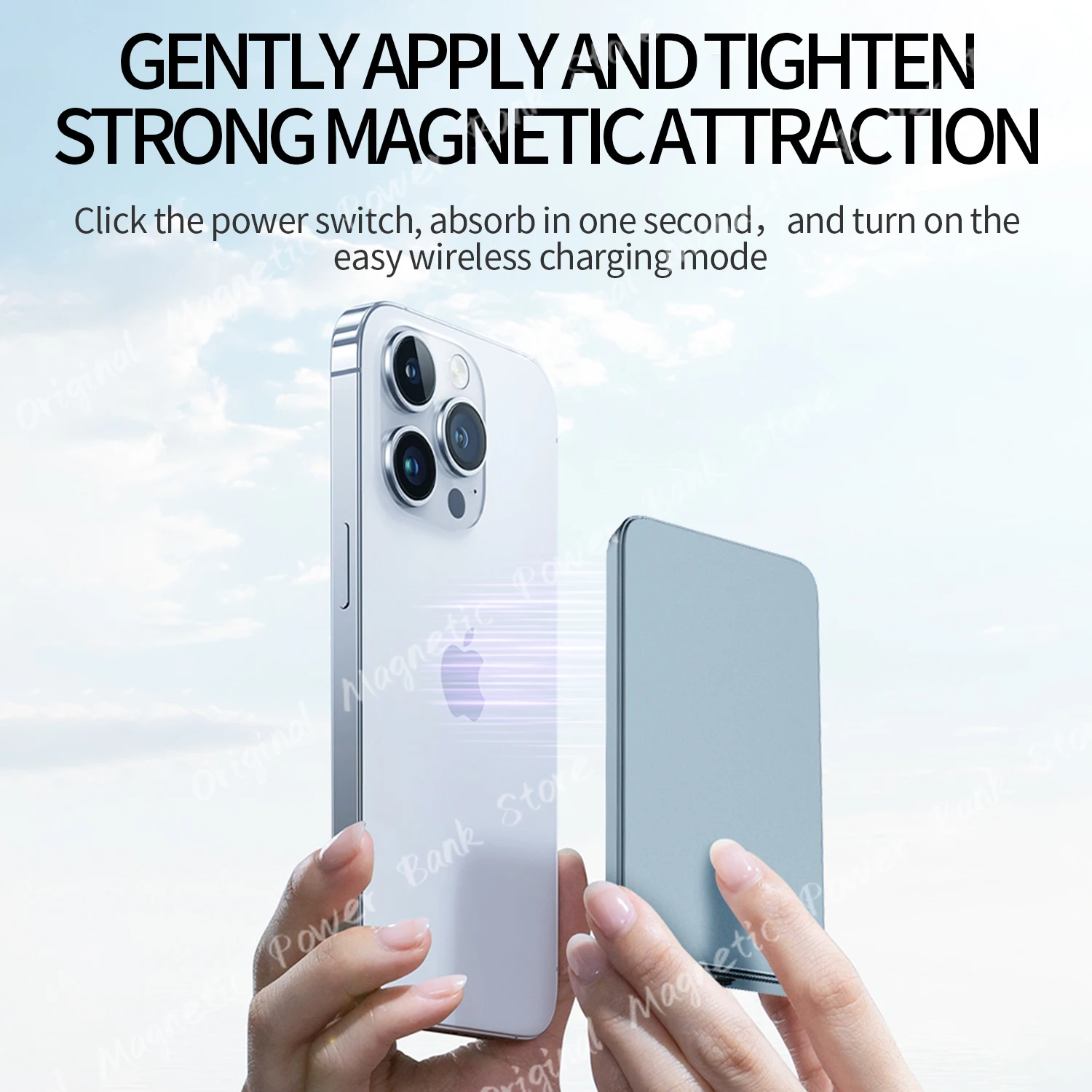 Brand Portable Magsafe PowerBank 30000mAh Wireless Fast Charger Slim Metal Power Bank External Spare Battery for IPhone16 Promax