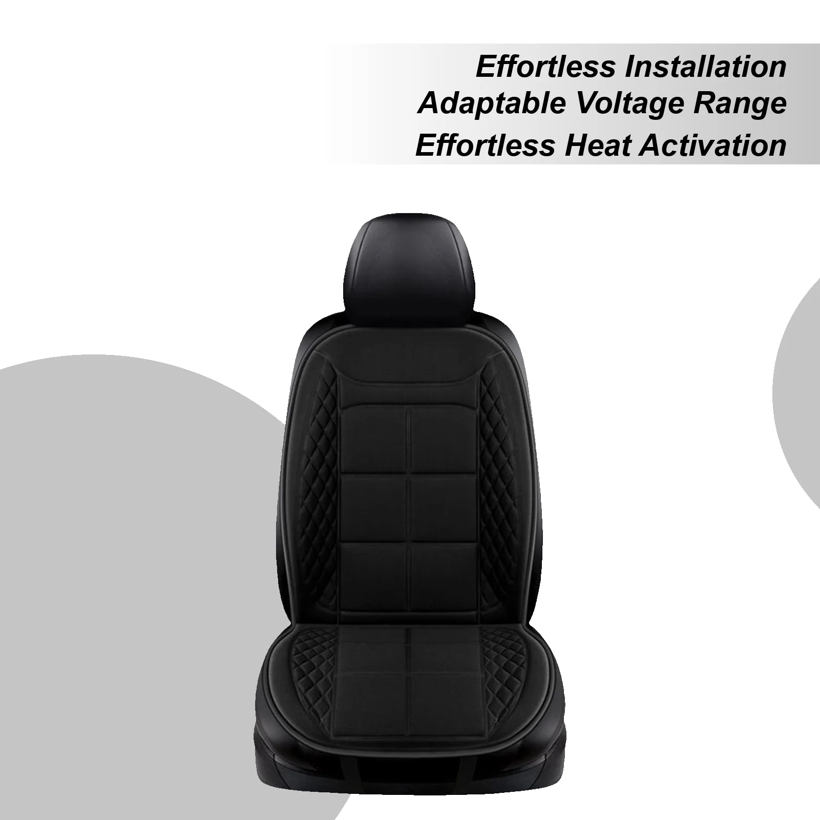 

Car Heated Seat Cushion Winter Seat Cover For Full Back Adjustable Automotive Chair Warming Device For RV SUV Sedan Truck Auto