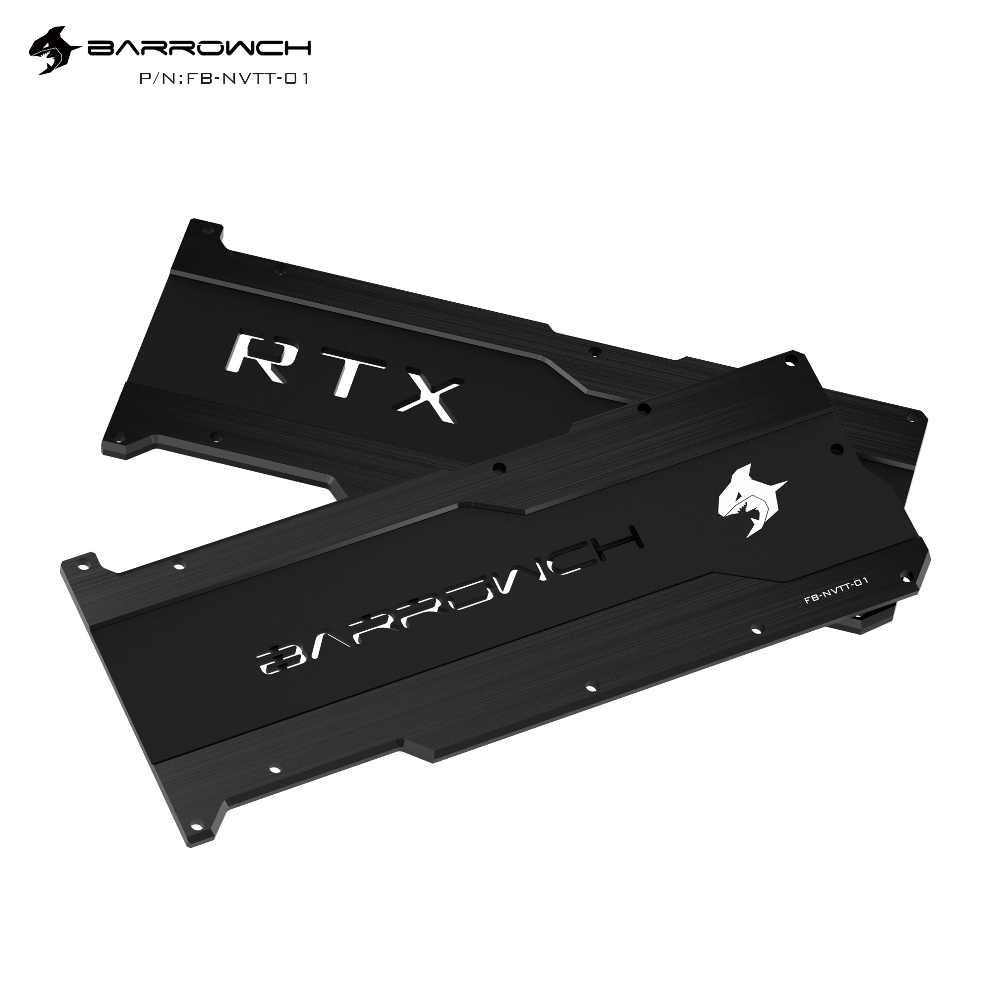 

BarrowCH FB-NVTT-01 Water Cooling fits Aluminum Alloy Backplate For NVIDIA RTX 2080Ti Founders Edition GPU Block 5mm Thickness