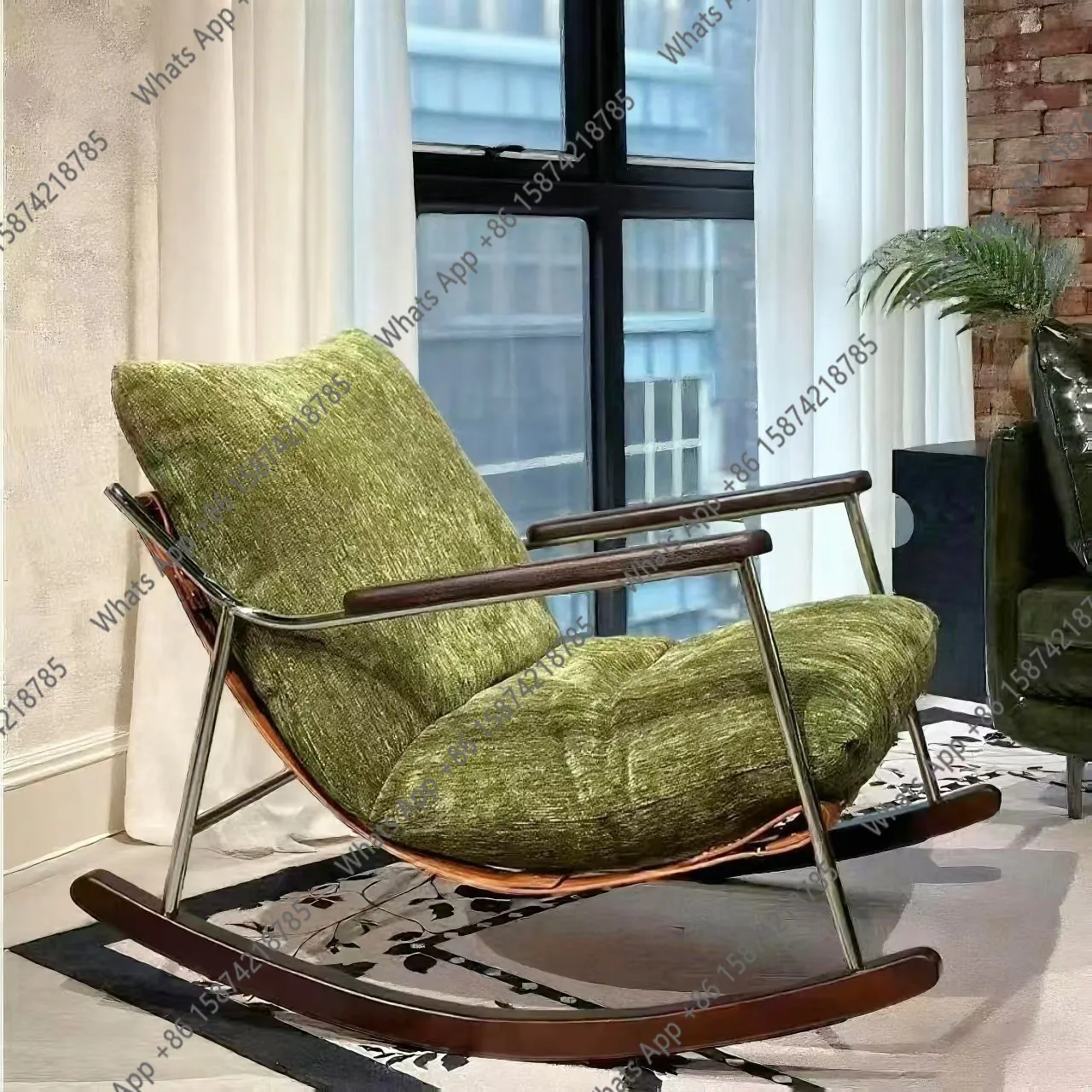 

Single sofa chair, living room, balcony, light luxury, removable and washable, casual designer style, high-end fashion