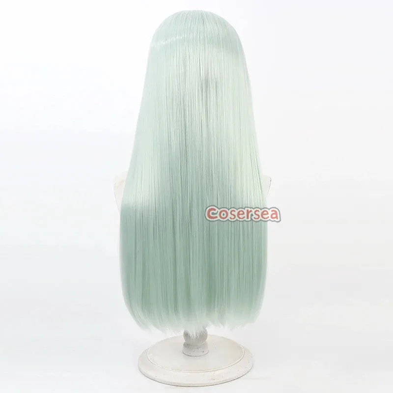 AAA 2025 Cosersea تأثيري الباروكات بانج حلم! شعر مستعار واكابا موتسومي بطول 60 سم باللون الأخضر الفاتح، شعر صناعي حراري