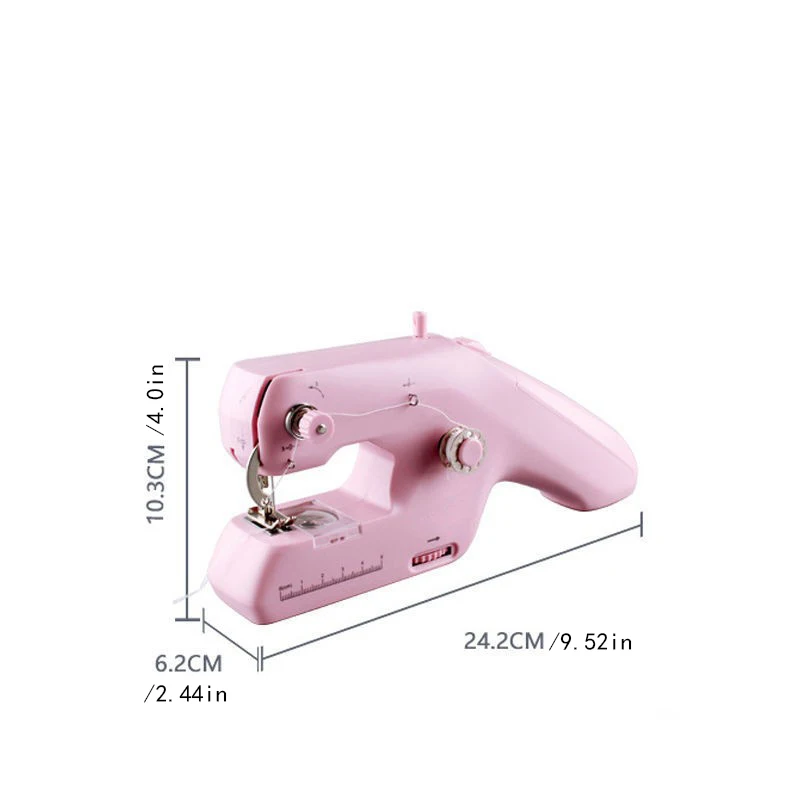 Handheld dual thread sewing machine, household electric small hand portable micro sewing locomotive