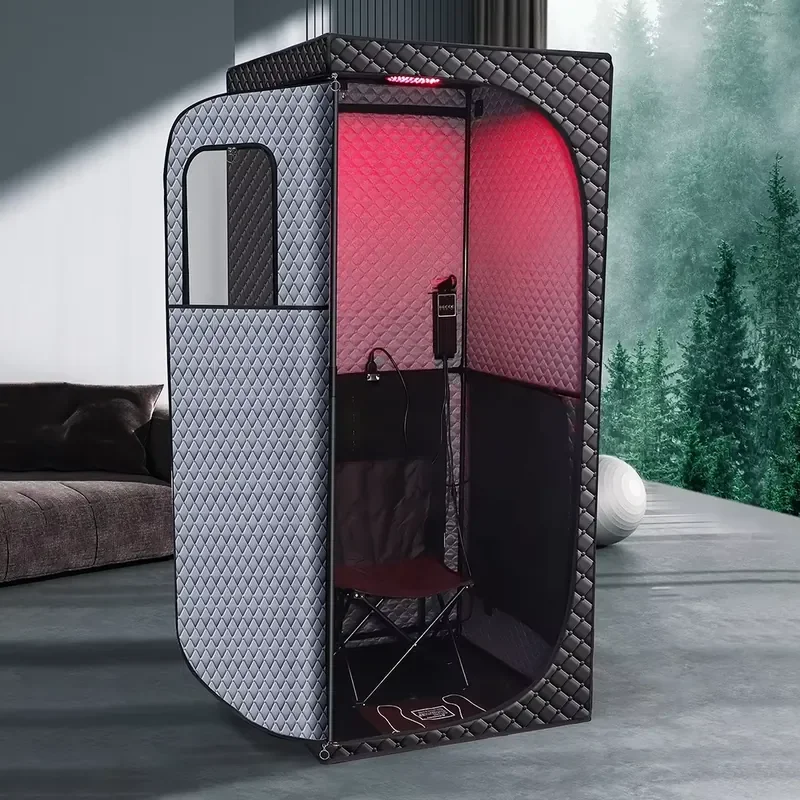 Indoor Portable Sauna Tent Dry Steam Sauna Tent Single Folding Dry Wet Sauna at Home
